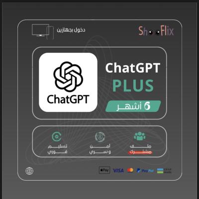 Chat GPT Plus 6 اشهر